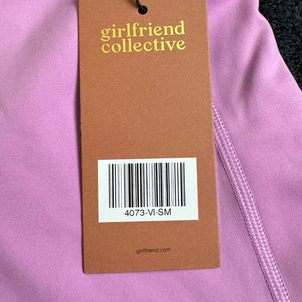 Girlfriend Collective 4016 legging SZ small purple pockets high rise activewear‎
